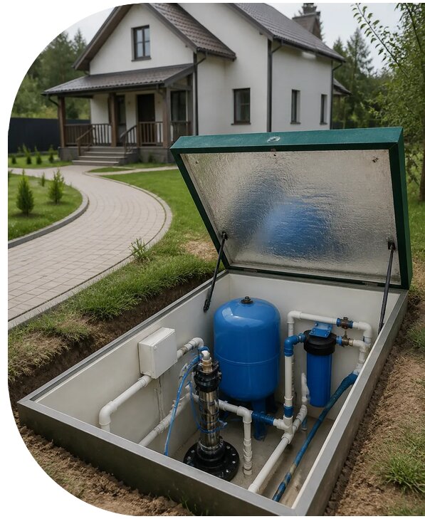 Автономное водоснабжение дома в Санкте-Петербурге от 159420 р. | АПаруса-Снк